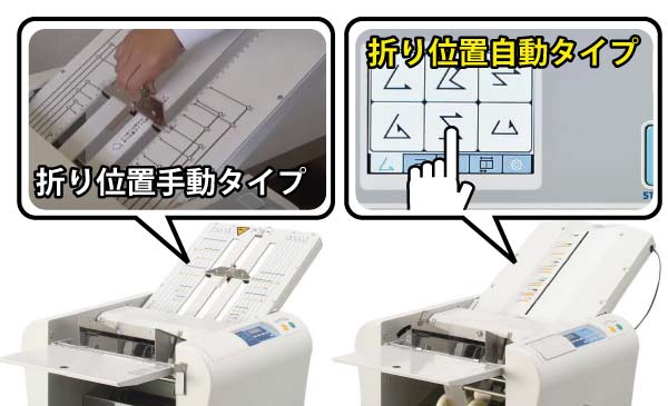 紙折り機自動・手動比較