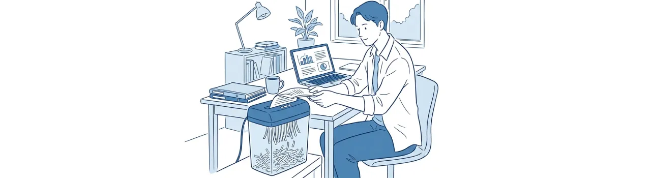 個人事業主 シュレッダー画像