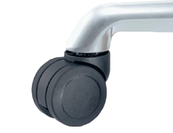 オプション 【同時購入限定】 ライオン事務器 オフィスチェアー アイ・ビートル オプションウレタン巻双輪キャスター CA-U45C 1脚分(5個 セット)687-48