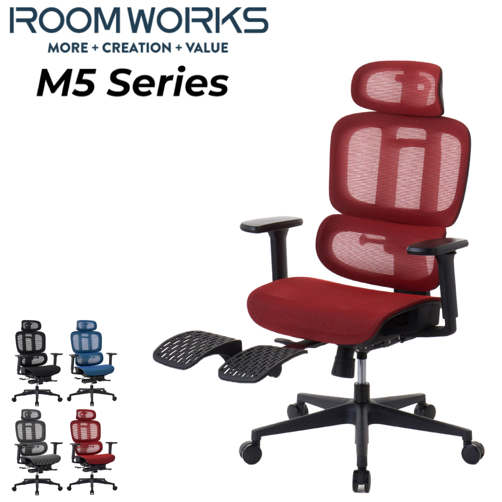 ROOM WORKS (ルームワークス）多機能フルメッシュワークチェア M5シリーズ RM5