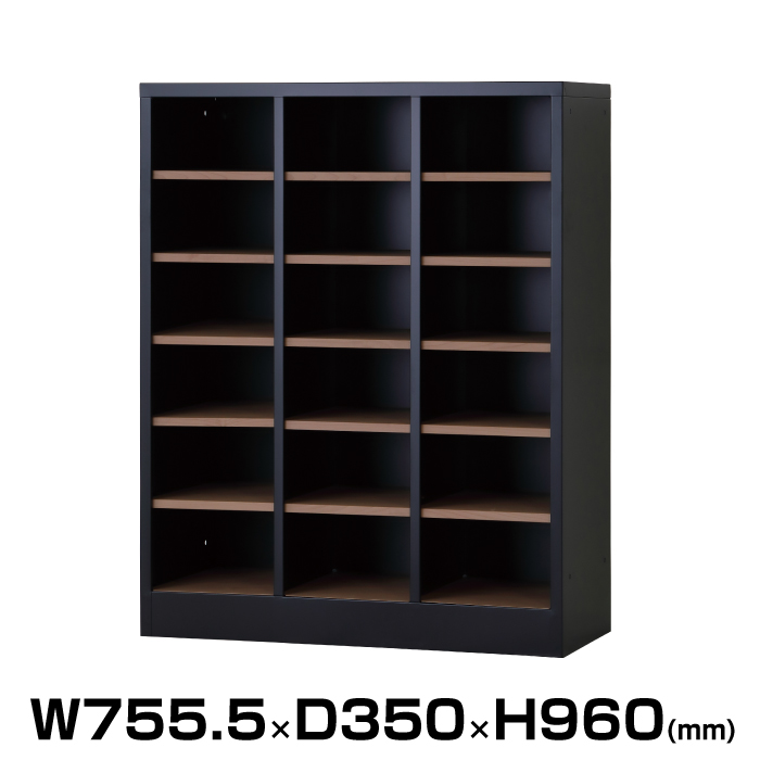 豊國工業 ユニゾン シューズロッカー USLシリーズ 木目調棚板仕様 重量:25.8kg USL-36-MB-NT|シューズボックス