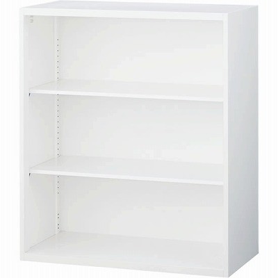 生興 RW4-10K オープン書庫 ホワイト (60367) (重量：24kg) 上・下置兼用|書類棚・書庫