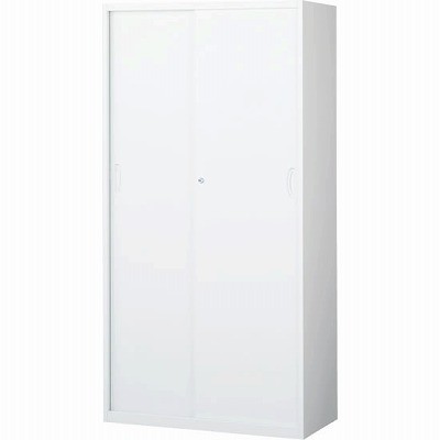 生興 RW4-18S 引戸書庫（スチール） ホワイト (60372) (重量：52kg) 下置専用|書類棚・書庫