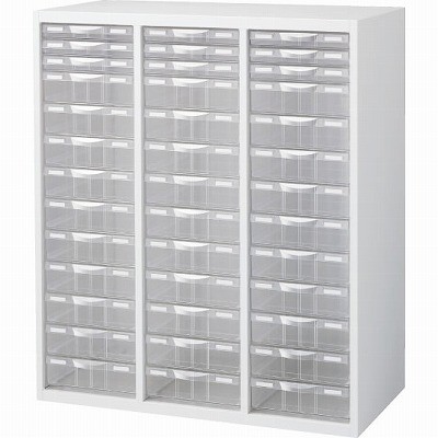 生興 RW4-N10C39 プラスチックキャビネット ホワイト (62625) (重量：45kg) 下置専用|整理ケース