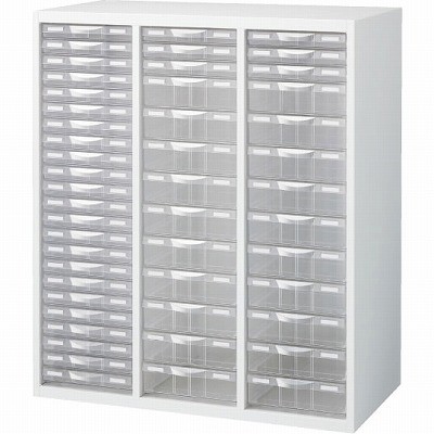 生興 RW4-N10C49 プラスチックキャビネット ホワイト (62627) (重量：47kg) 下置専用|整理ケース