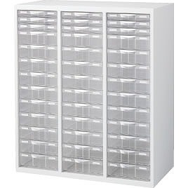 生興 RW45-N10C39 プラスチックキャビネット ホワイト (62615) (重量：48kg) 上・下置兼用|整理ケース