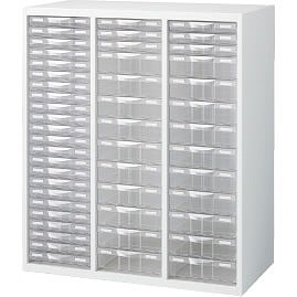 生興 RW45-N10C49 プラスチックキャビネット ホワイト (62617) (重量：50kg) 上・下置兼用|整理ケース