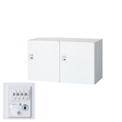 生興 RW45-N205H-D2 2列1段パーソナルボックス ダイヤル錠 ホワイト (78242) (重量：24kg) 上・下置兼用|書類棚・書庫