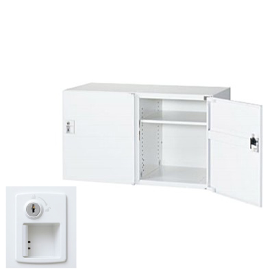 生興 RW45-N205H-S2 2列1段パーソナルボックス シリンダー錠 ホワイト (78241) (重量：24kg) 上・下置兼用|書類棚・書庫