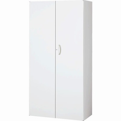 生興 RW5-18H 両開き書庫 ホワイト (62553) (重量：57kg) 下置専用|書類棚・書庫