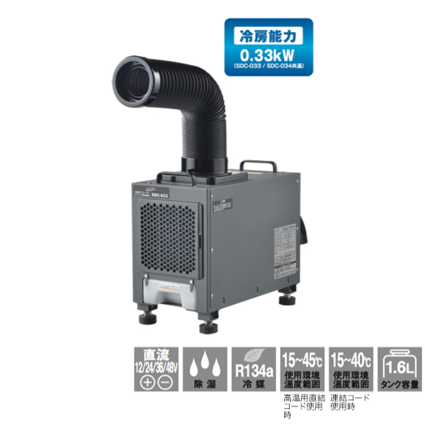 予約受付(7月下旬入荷予定) ナカトミ 小型DCクーラー (電気式車両用) (単相100V) (重量：11kg) SDC-034|季節・空調家電