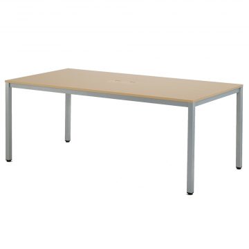 アール・エフ・ヤマカワ OAミーティングテーブルW1800 ナチュラル (重量：32.5kg) ATN-1890NTL|会議用・ミーテングテーブル