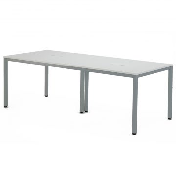 アール・エフ・ヤマカワ OAミーティングテーブルW2100 ホワイト (重量：41kg) ATW-2190-AF2|会議用・ミーテングテーブル