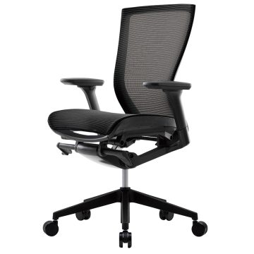 アール・エフ・ヤマカワ T50air チェア 可動肘付 ブラック (重量：16.5kg) CHXRF6100RAZ2D6B|オフィスチェアー