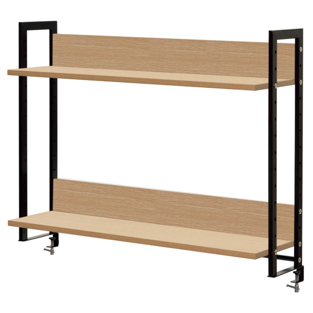 アール・エフ・ヤマカワ ワークデスクII上置ハイシェルフW1000 ナチュラルII (重量：13kg) GZUSRH2-1000NA2|オフィスデスク