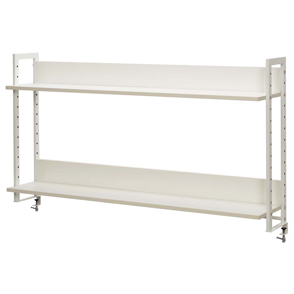 アール・エフ・ヤマカワ ワークデスクII上置ハイシェルフW1400 ホワイト (重量：16.5kg) GZUSRH2-1400WH|オフィスデスク