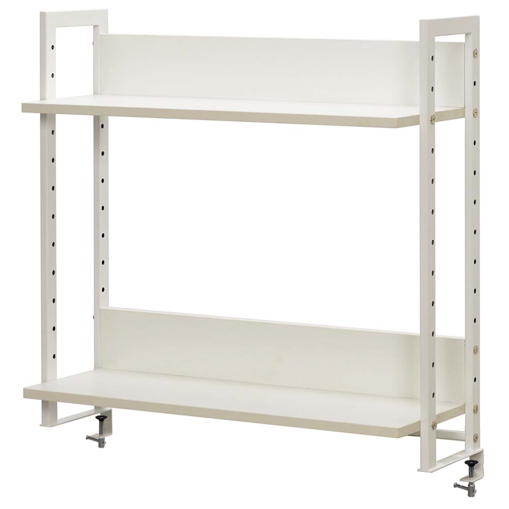 アール・エフ・ヤマカワ ワークデスクII上置ハイシェルフW800 ホワイト (重量：11kg) GZUSRH2-800WH|オフィスデスク