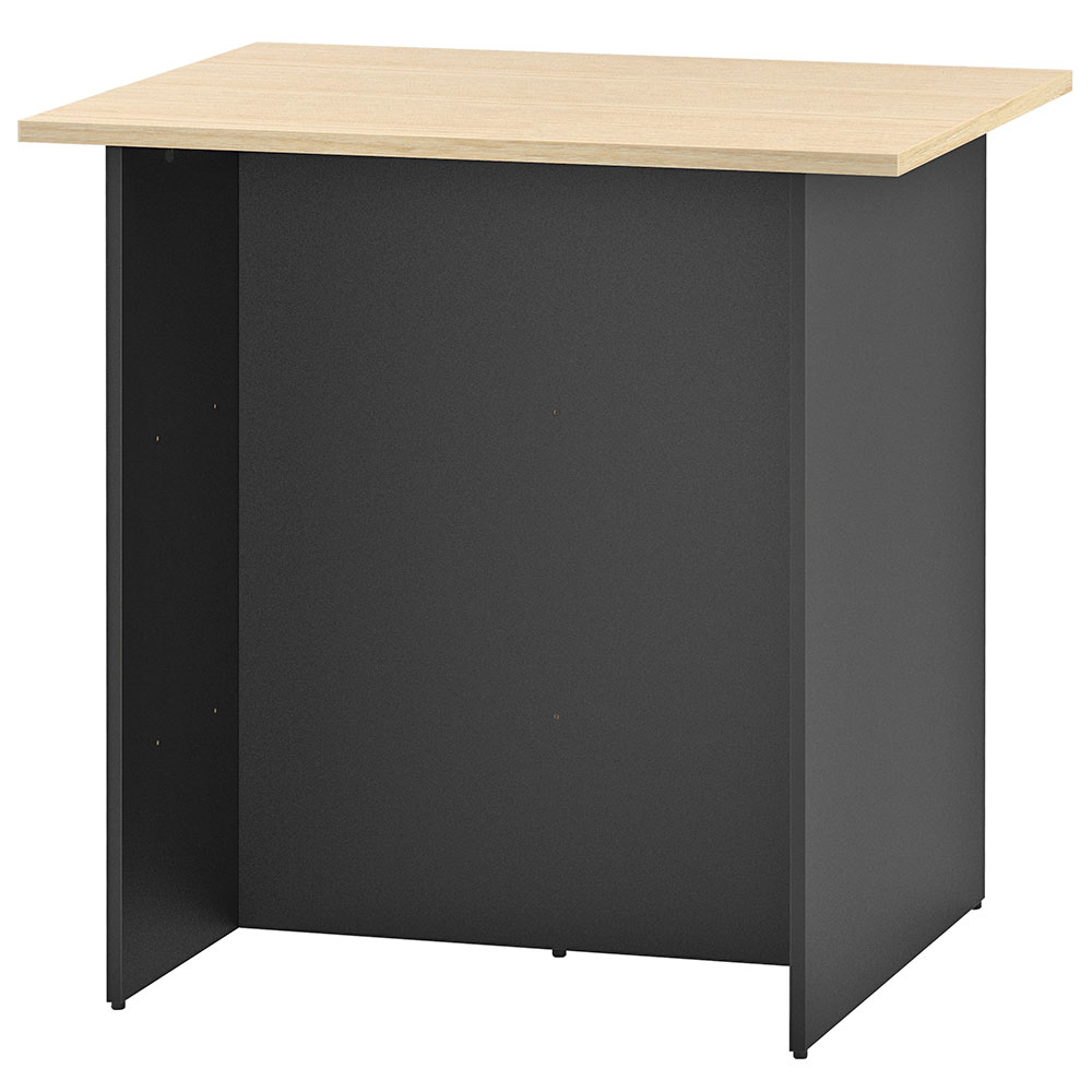 アール・エフ・ヤマカワ マルチユースカウンター W1000×D800 ナチュラル×ブラック (重量：44kg) RFDBM-1080NB|【オフィス家具】