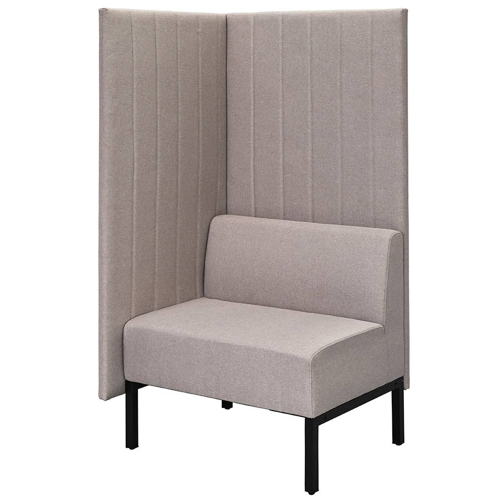 アール・エフ・ヤマカワ カッコ ファブリックソファ W760×H1500 ベージュ 片側パネルタイプ (重量：24kg) RFFBS-7615BEK|ソファー