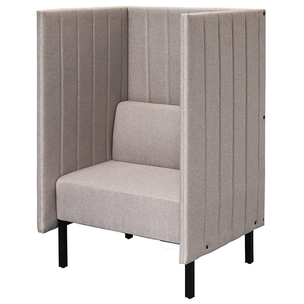 アール・エフ・ヤマカワ カッコ ファブリックソファ W800×H1230 ベージュ 両側パネルタイプ (重量：27kg) RFFBS-8012BER|ソファー