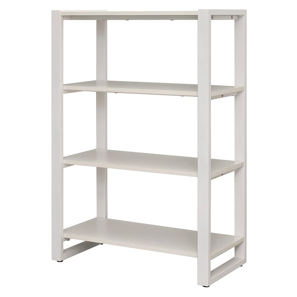 アール・エフ・ヤマカワ リスムシェルフ W800 3段 ホワイト×ホワイトフレーム (重量：26kg) RFFSH-803WH-WF|シェルフ・収納棚