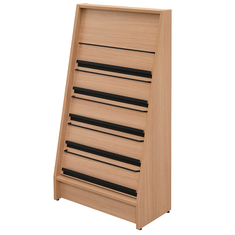 アール・エフ・ヤマカワ ミーツ カタログスタンドII ダブル オークII (重量：19kg) RFMKS2-DBOA2|【店舗用品】