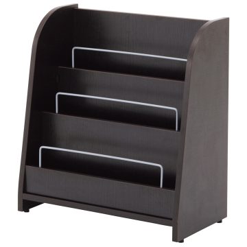 アール・エフ・ヤマカワ 木製マガジンラックII ロー ダークII (重量：13kg) RFMR2-DB2L|シェルフ・収納棚