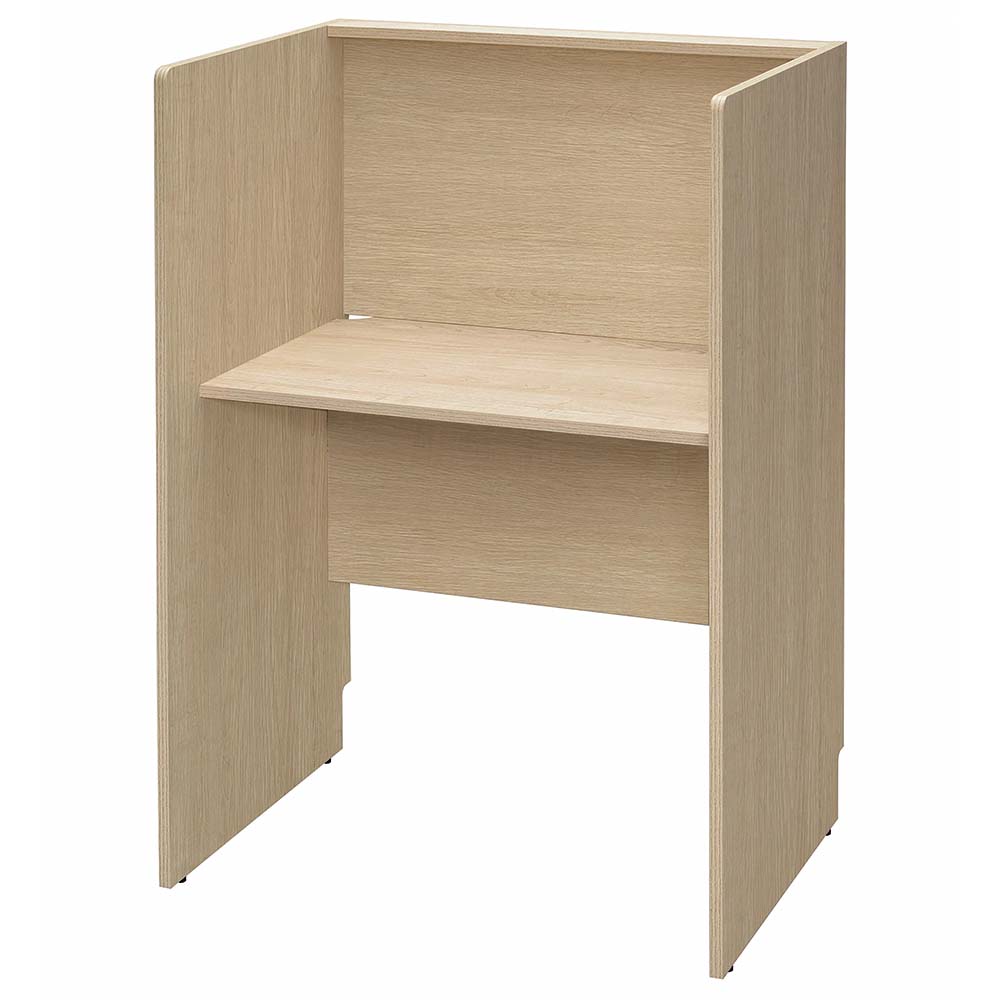 アール・エフ・ヤマカワ RFPCブース2 W800×D600 基本 ナチュラルII (重量：32.5kg) RFPCB2-8060NA2|オフィスデスク