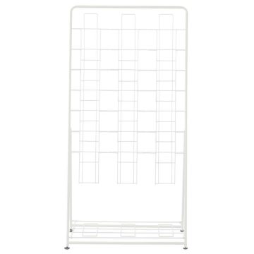 アール・エフ・ヤマカワ パンフレットスタンド 7段 トリプル ホワイト (重量：6.2kg) RFPFS-TRWH|【店舗用品】
