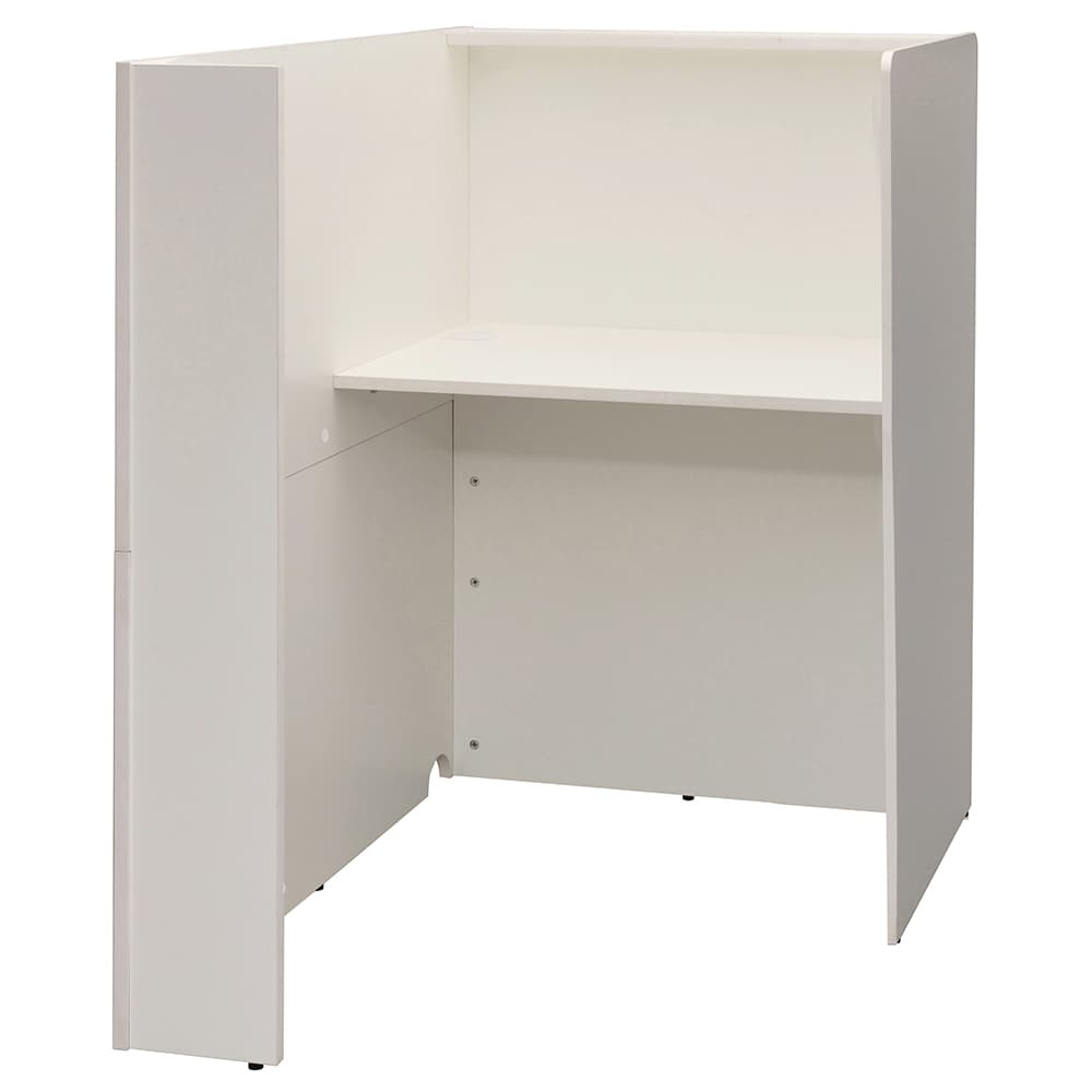 アール・エフ・ヤマカワ パーソナルブース W836×D1200 ホワイト (重量：50kg) RFPSB-0812WH|オフィスデスク