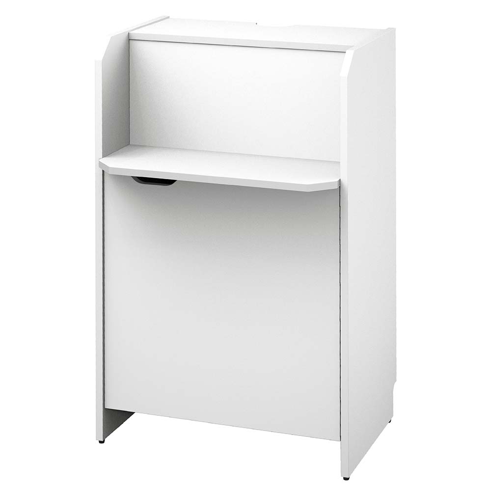 アール・エフ・ヤマカワ 無人受付カウンター ホワイト (重量：26kg) RFRCB-6047WH|【オフィス家具】