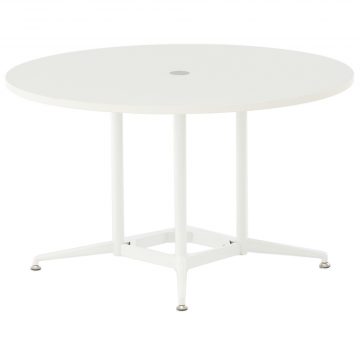 アール・エフ・ヤマカワ OAラウンドテーブル φ1200 ホワイト (重量：27kg) RFRDT-OA1200WL|会議用・ミーテングテーブル