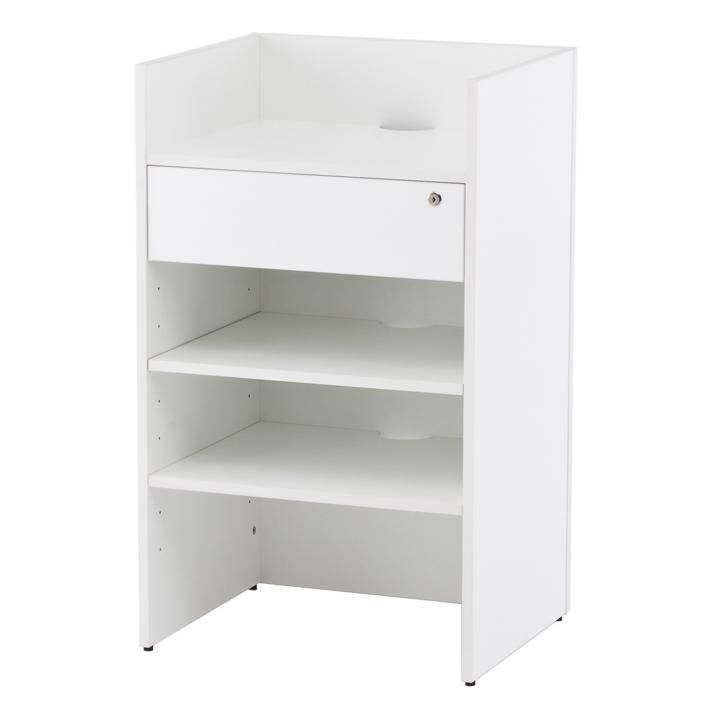 アール・エフ・ヤマカワ レジカウンターII WJホワイト (重量：37kg) RFRGC2-WWP|【オフィス家具】