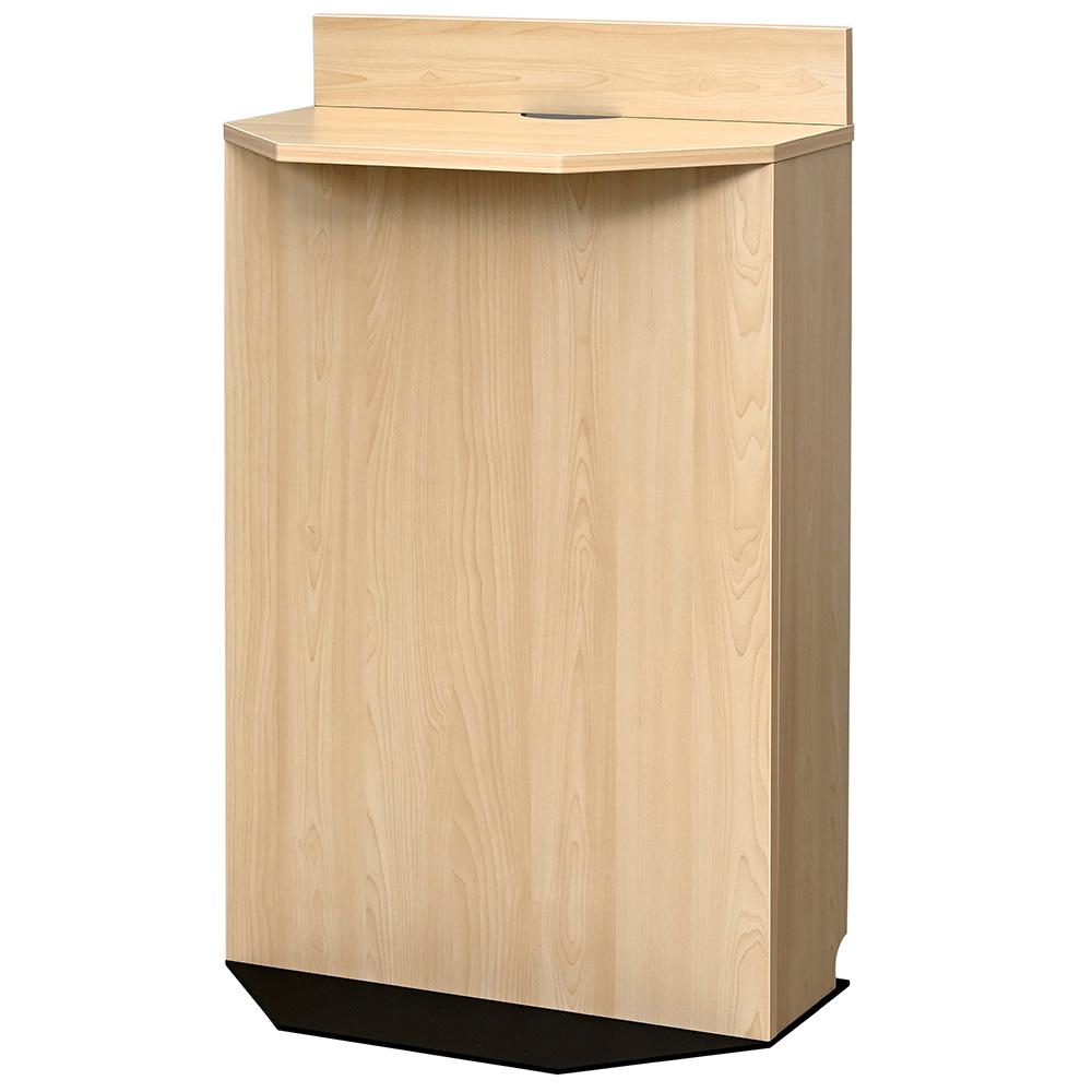 アール・エフ・ヤマカワ 無人受付スリムカウンター W600 ナチュラルII (重量：21.5kg) RFRSC-6035NA2|【オフィス家具】