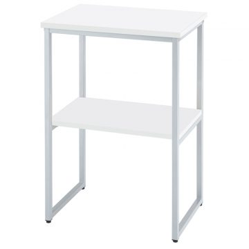 アール・エフ・ヤマカワ コンパクト電話機台 W500 ホワイト (重量：7.5kg) RFTC-5073WH|会議用・ミーテングテーブル