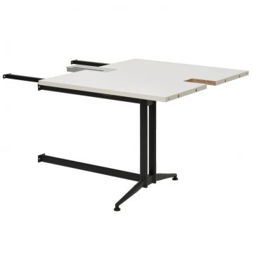 アール・エフ・ヤマカワ T字脚大会議テーブル 増連 ホワイト (重量：17kg) RFTMT-ADWH|会議用・ミーテングテーブル