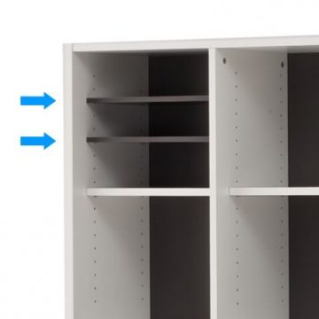 アール・エフ・ヤマカワ プリーマIII 木製格子型シェルフ用棚板 グレーII 2枚入 (重量：2.5kg) SHWKAB2-GY2|シェルフ・収納棚