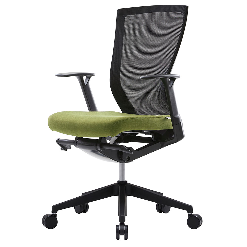 メーカー在庫限り アール・エフ・ヤマカワ T50チェア グリーン (重量：17kg) Z-T500FU-557B|オフィスチェアー