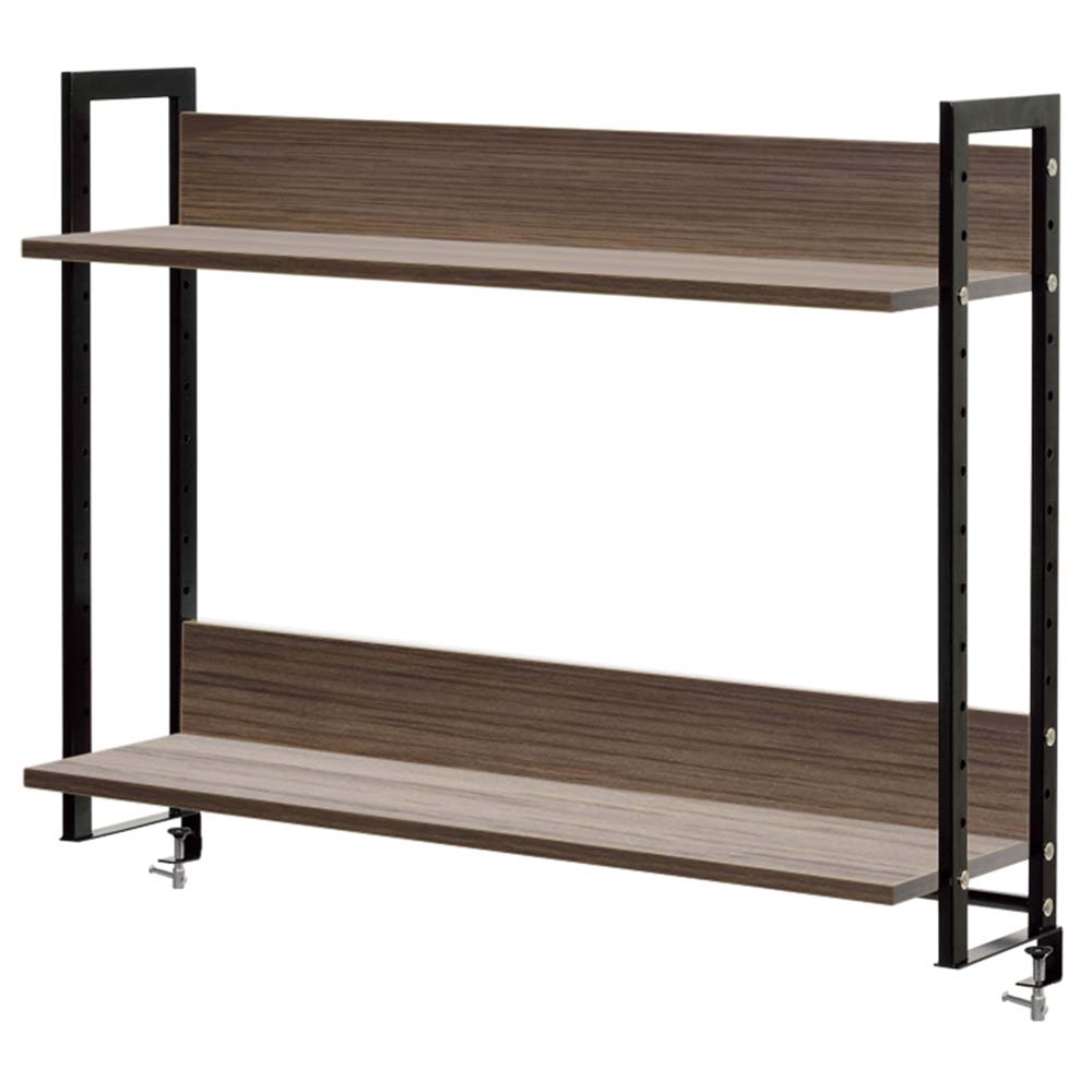 アール・エフ・ヤマカワ ワークデスクII上置ハイシェルフW1000 ウォルナットII (重量：13kg) GZUSRH2-1000DM2|オフィスデスク