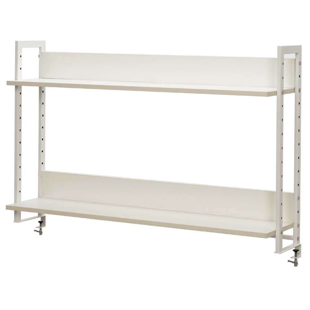 アール・エフ・ヤマカワ ワークデスクII上置ハイシェルフW1200 ホワイト (重量：15kg) GZUSRH2-1200WH|オフィスデスク