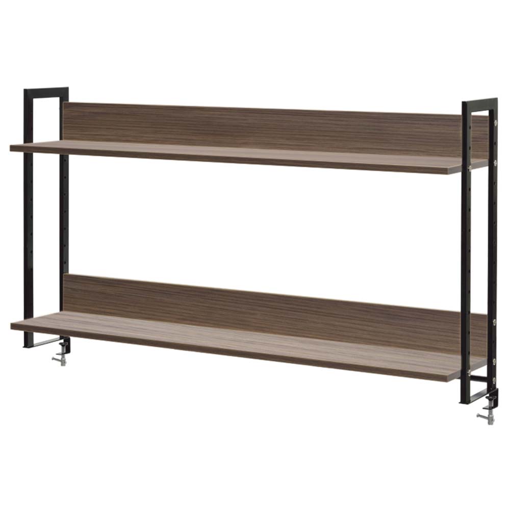 アール・エフ・ヤマカワ ワークデスクII上置ハイシェルフW1400 ウォルナットII (重量：16.5kg) GZUSRH2-1400DM2|オフィスデスク