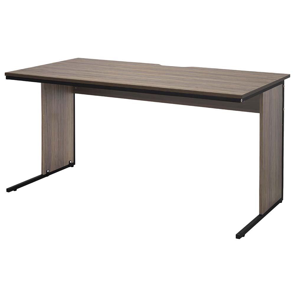 【車上渡し】アール・エフ・ヤマカワ ワークデスクII W1400×D700 ウォルナットII (重量：24kg) GZWD2-1470DM2|オフィスデスク