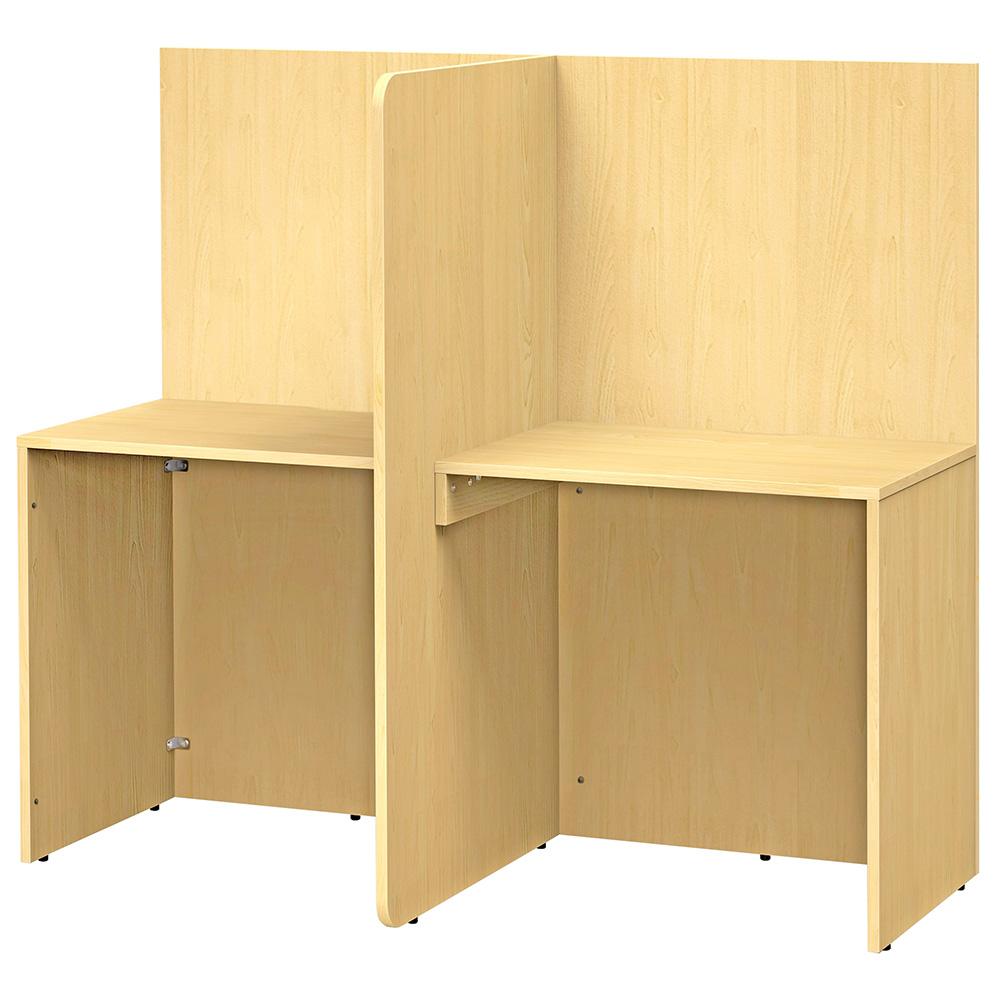 アール・エフ・ヤマカワ T型ブースデスクIIW1418×D700 ナチュラル (重量：54kg) RFBD2-T1470NA|オフィスデスク