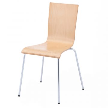 アール・エフ・ヤマカワ プライウッドチェア ナチュラル (重量：3.5kg) RFC-FPNW|オフィスチェアー