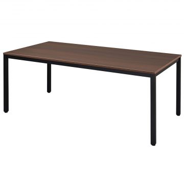 アール・エフ・ヤマカワ ミーティングテーブルW1800 ダークII×ブラック脚 (重量：30.5kg) RFD2-1890DB2TBL|会議用・ミーテングテーブル