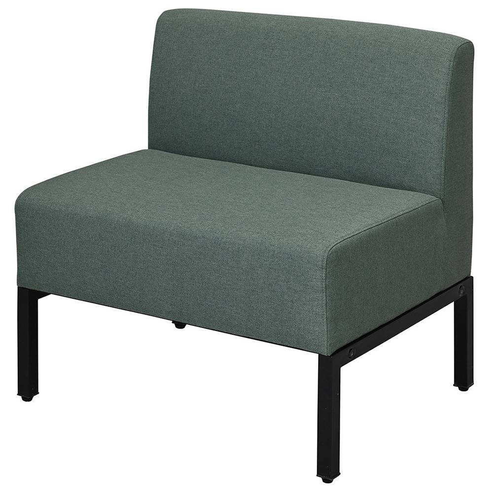 アール・エフ・ヤマカワ カッコ ファブリックソファ W720 グリーン (重量：14kg) RFFBS-72GN|ソファー