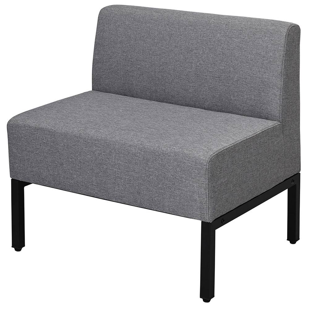 アール・エフ・ヤマカワ カッコ ファブリックソファ W720 ライトグレー (重量：14kg) RFFBS-72LG|ソファー