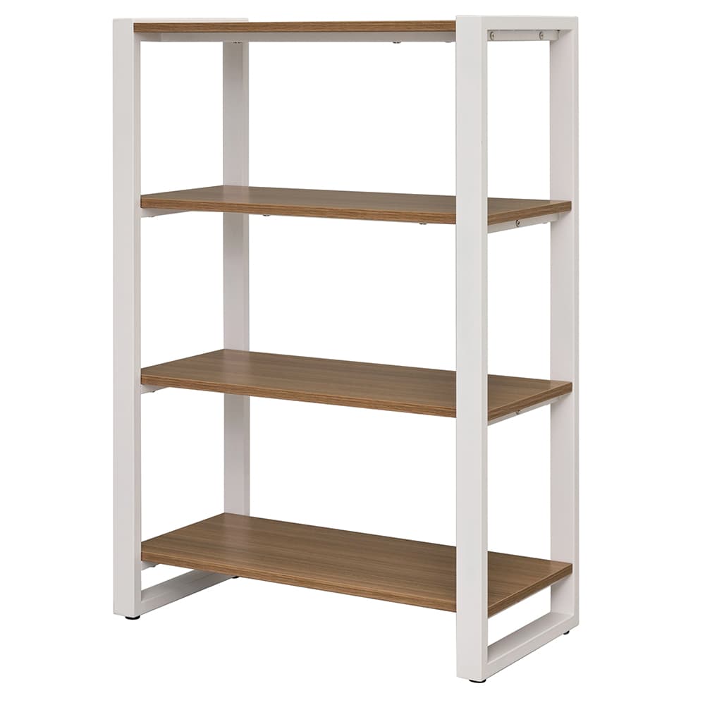 アール・エフ・ヤマカワ リスムシェルフ W800 3段 ウォルナット×ホワイトフレーム  RFFSH-803DM-WF