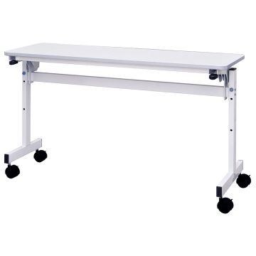 【車上渡し】アール・エフ・ヤマカワ シンプルフォールディング テーブルIII W1200×D400 ホワイト (重量：15kg) RFFT3-1240WH|会議用・ミーテングテーブル