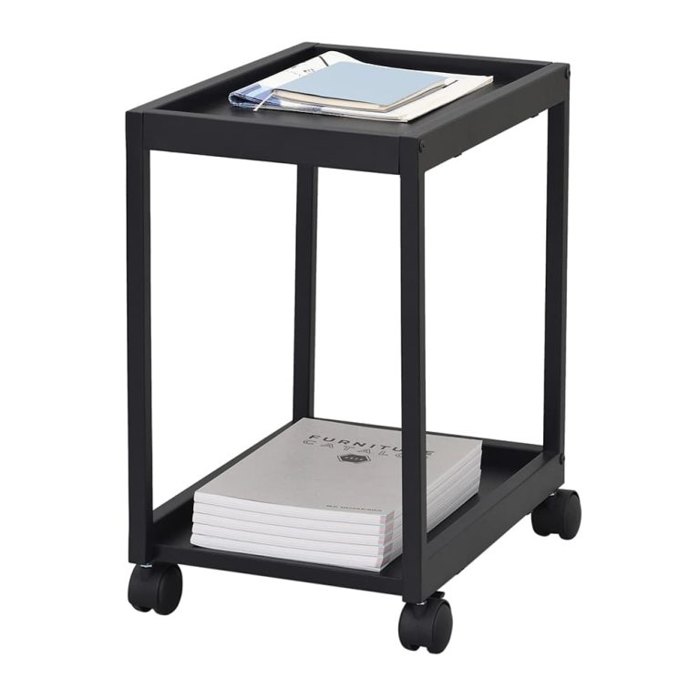 アール・エフ・ヤマカワ リスム フリーアドレス用ワゴン 2段 ホワイト (重量：7.5kg) RFFWG-2WH|オフィスデスク